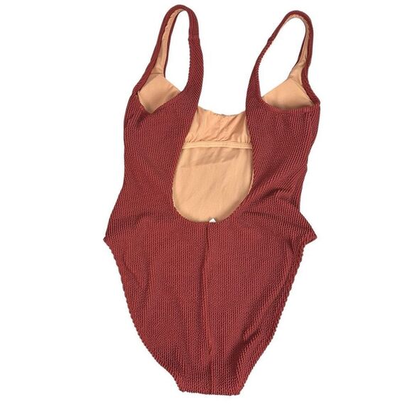 J. Crew Scrunchie Scoopneck One Piece Swim Suit size 8 - Picture 3 of 10